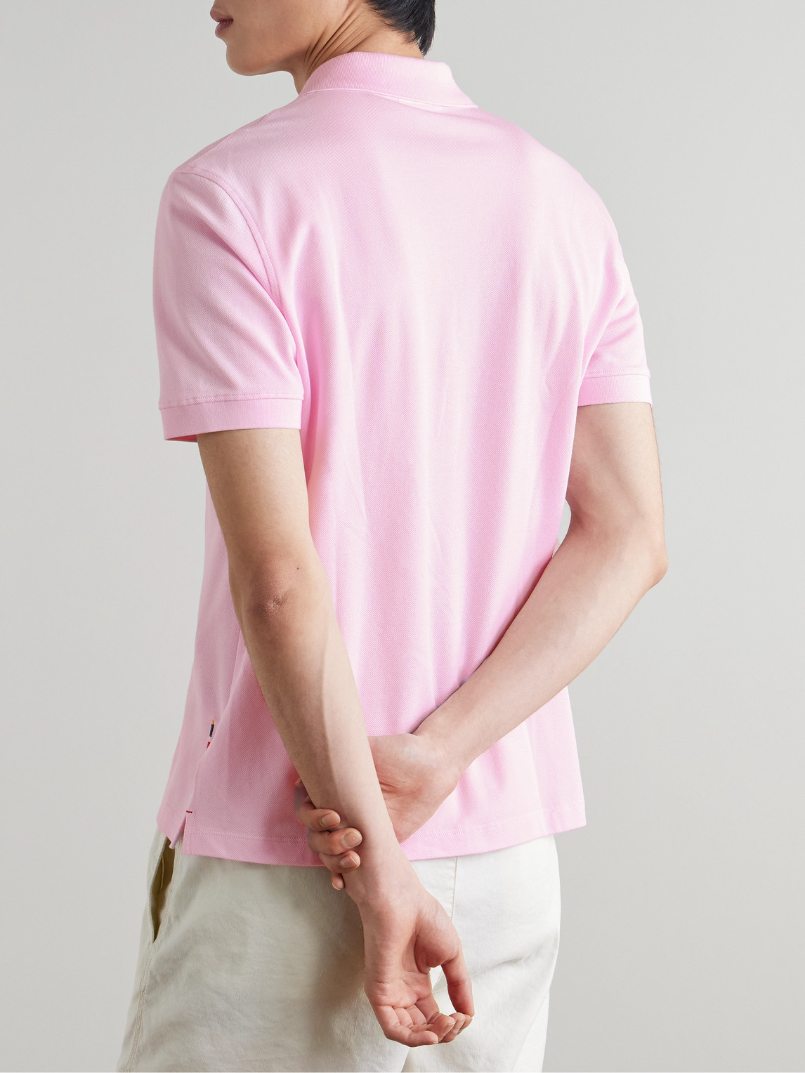 Orlebar Brown Bruno Slim-fit Organic Cotton-piqué Polo Shirt In Burgundy