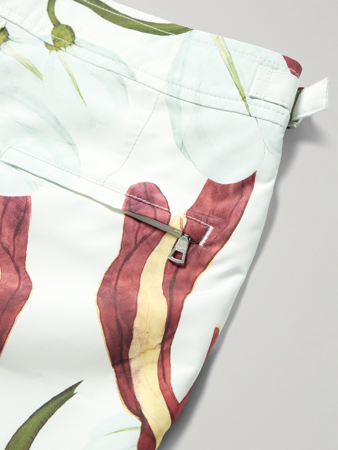Orlebar Brown Setter Straight-leg Short-length Printed Recycled Swim Shorts In Neutral
