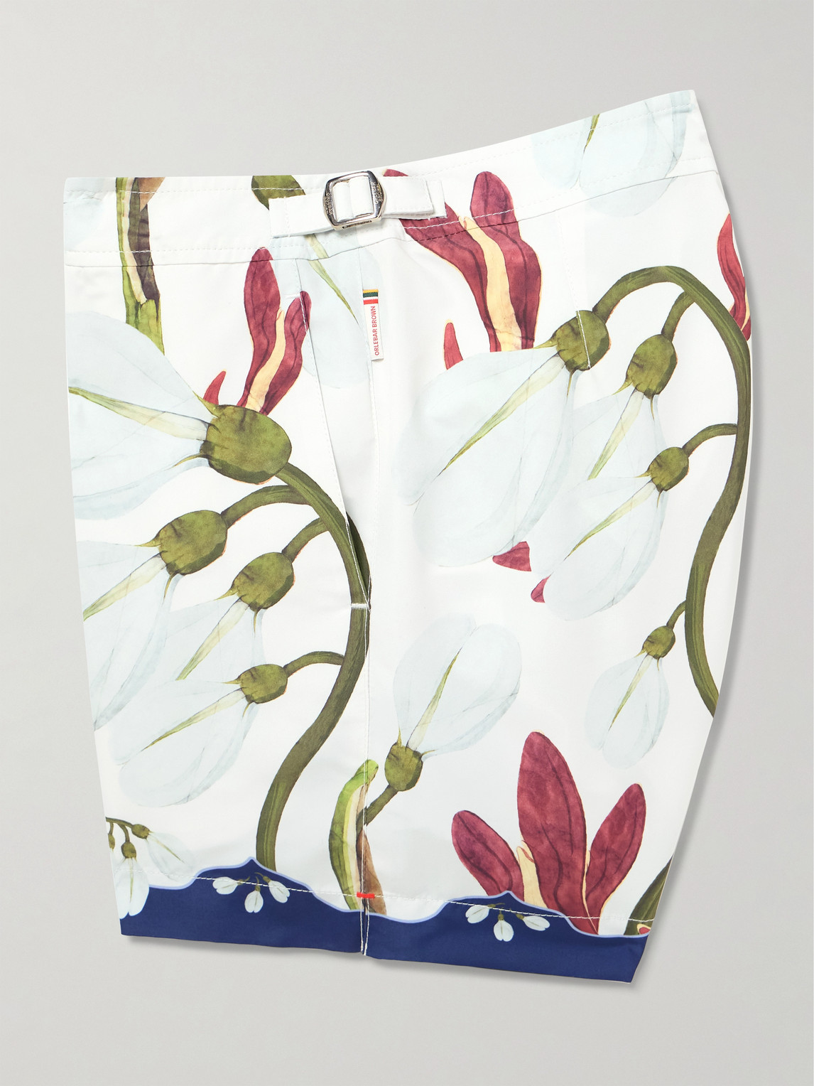Orlebar Brown Setter Straight-leg Short-length Printed Recycled Swim Shorts In Neutral