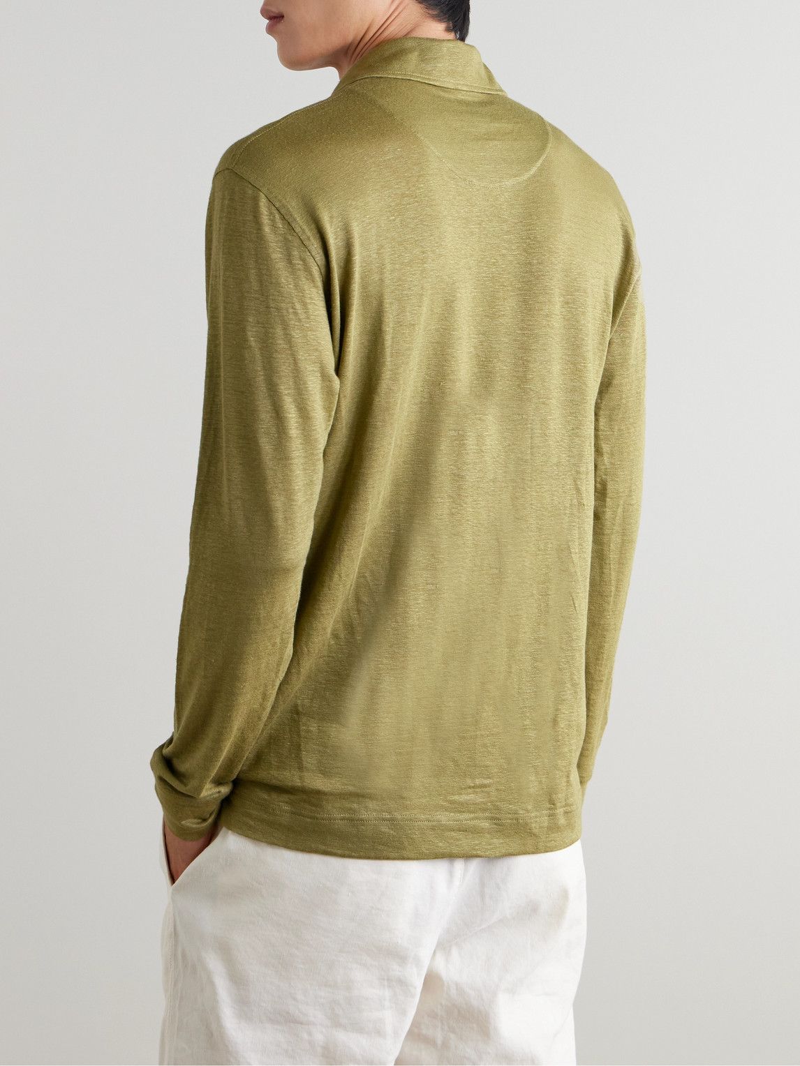 Orlebar Brown Felix Linen-jersey Polo Shirt