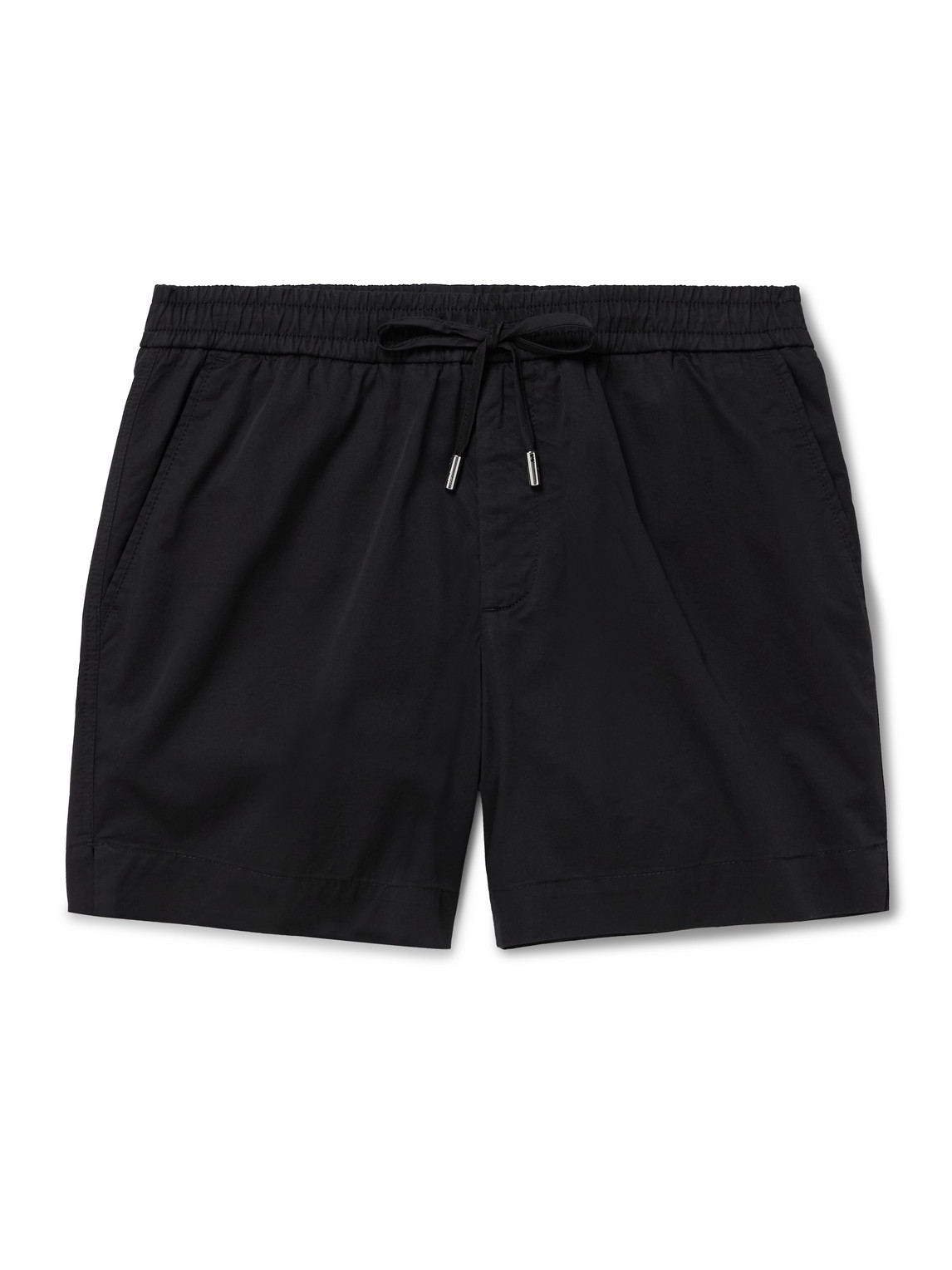 Straight-Leg Organic Cotton-Poplin Drawstring Shorts
