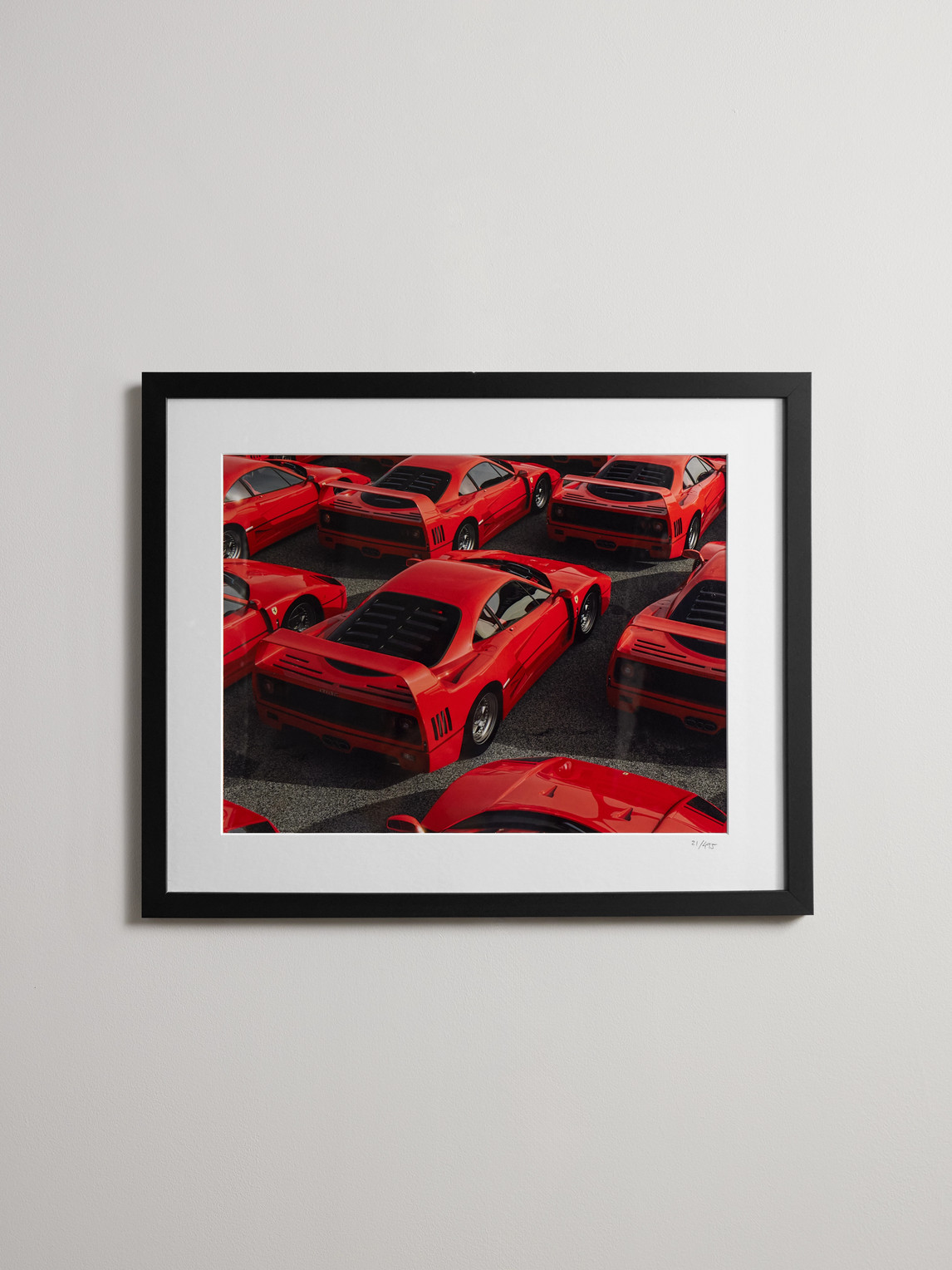 Framed Ferrari F40 Print, 16" x 20"