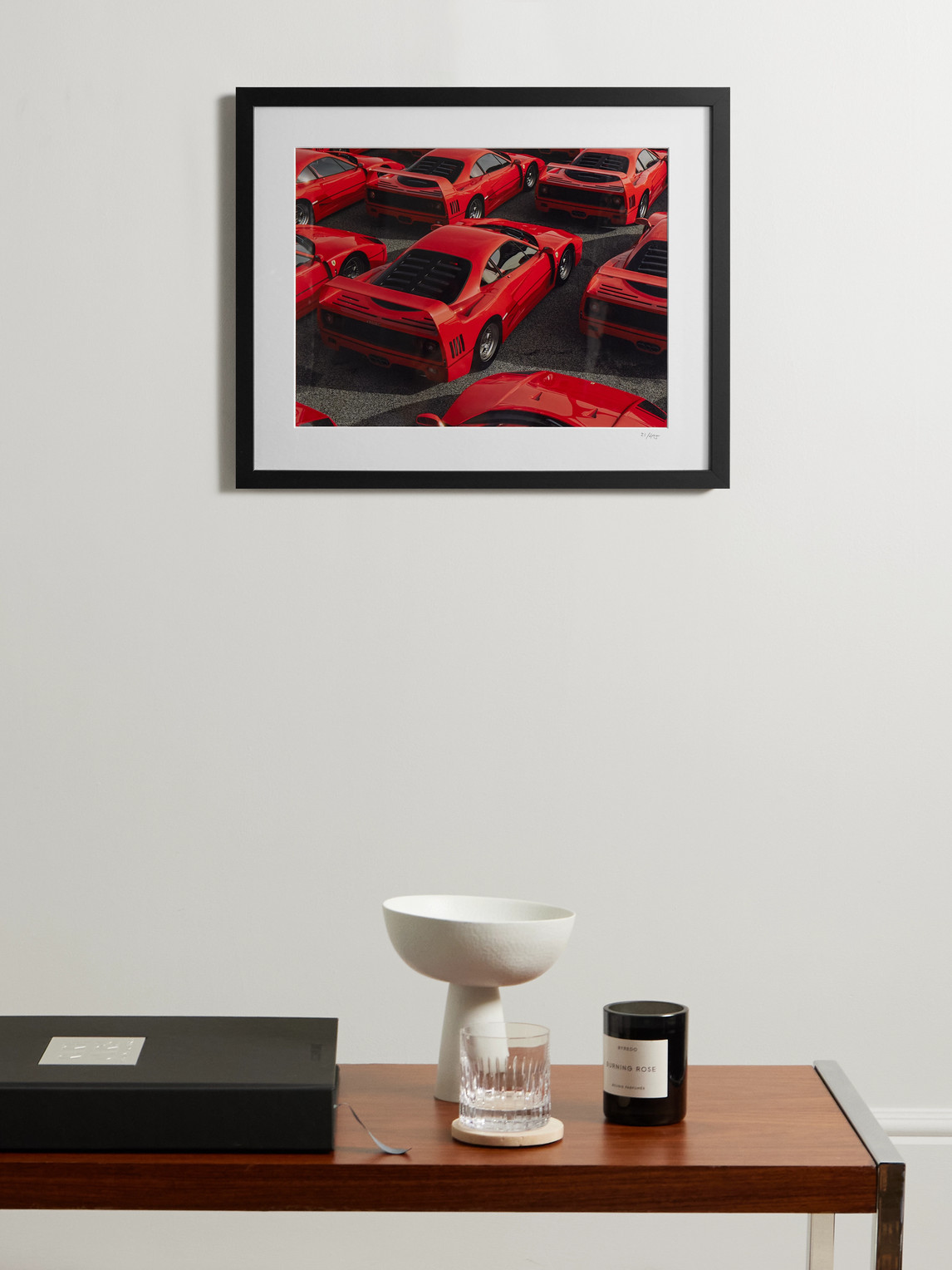 Framed Ferrari F40 Print, 16" x 20" — 2