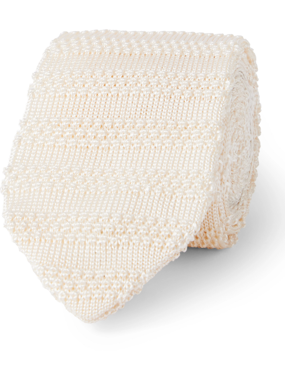 7cm Knitted Silk Tie