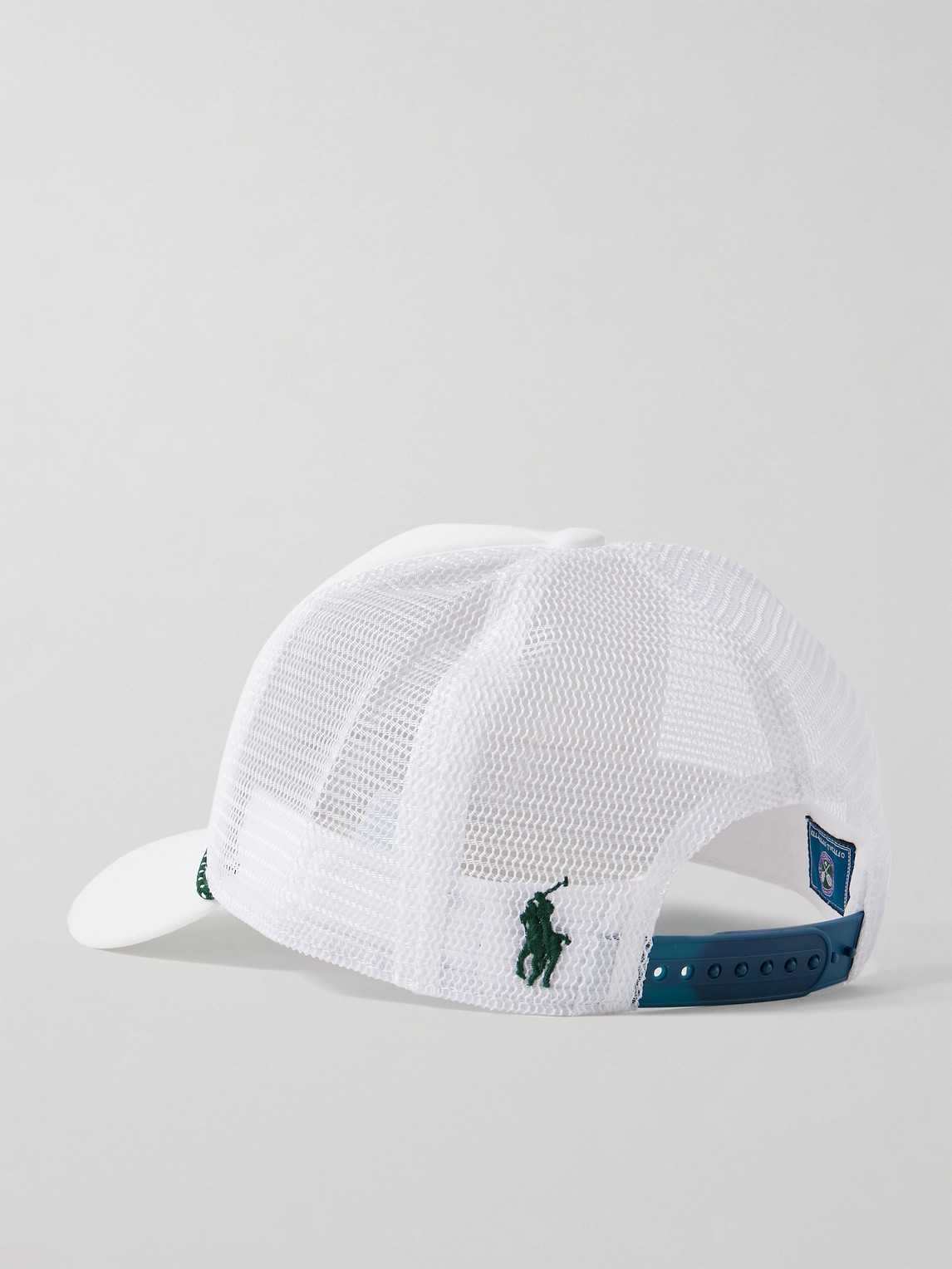 Polo Ralph Lauren Wimbledon Logo-embroidered Scuba And Mesh Trucker Cap