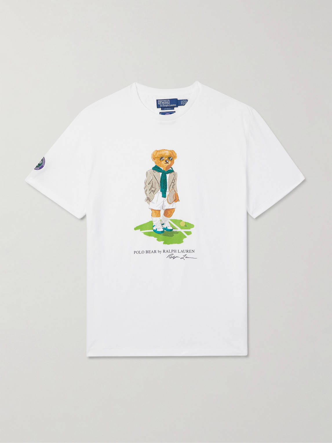 Polo Ralph Lauren Wimbledon Appliquéd Printed Cotton-Jersey T-Shirt - Men