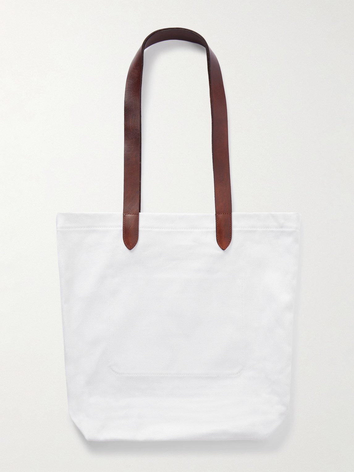 Polo Ralph Lauren Wimbledon Leather-trimmed Printed Twill Tote Bag