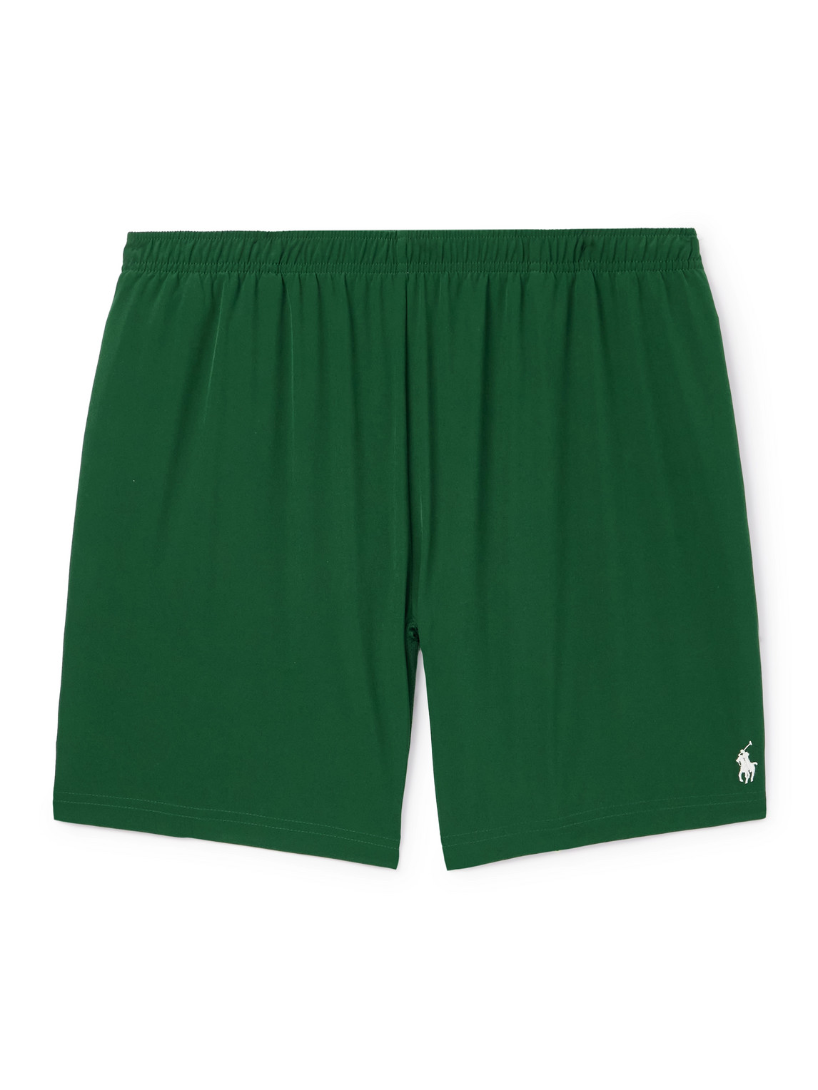 Polo Ralph Lauren Wimbledon Straight-leg Perforated Stretch Recycled-shell Shorts