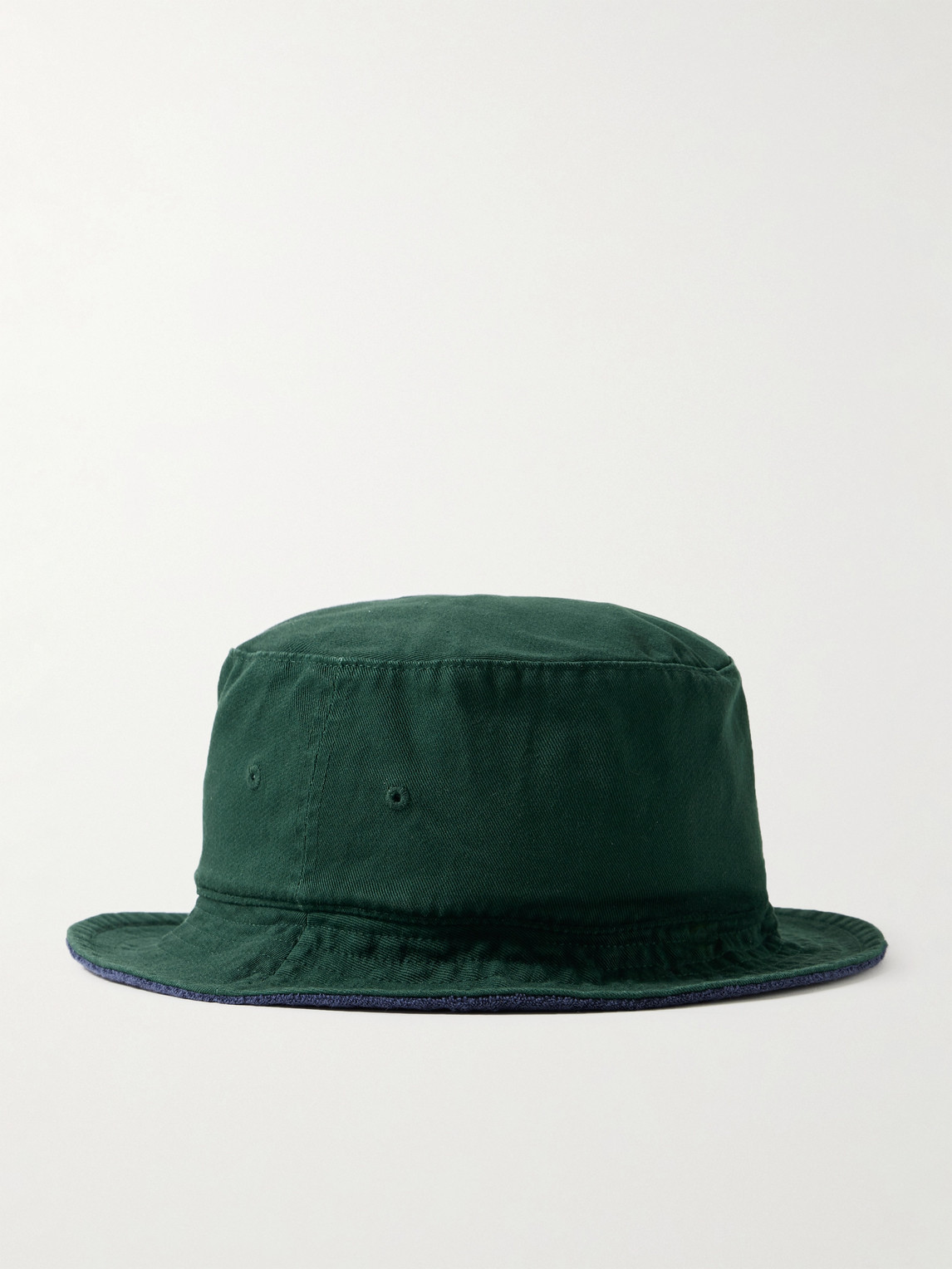 Polo Ralph Lauren Wimbledon Reversible Logo-embroidered Cotton-twill And Terry Bucket Hat