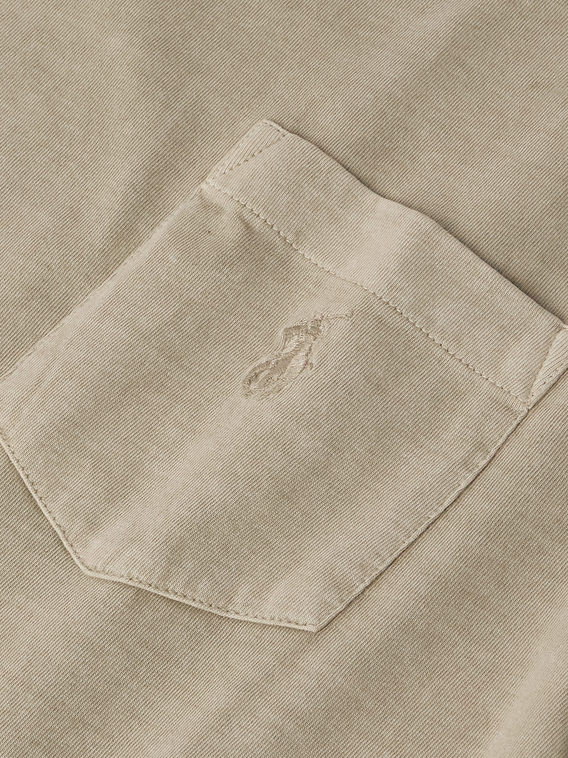 Polo Ralph Lauren Slim-fit Logo-embroidered Cotton-jersey T-shirt In Neutrals