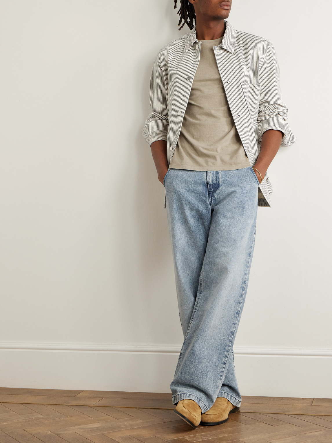 Polo Ralph Lauren Slim-fit Logo-embroidered Cotton-jersey T-shirt In Neutrals