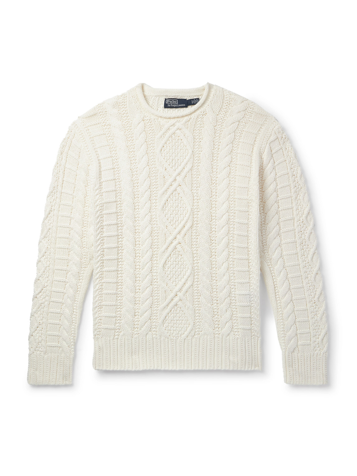 Polo Ralph Lauren Cable-knit Cotton Sweater In White