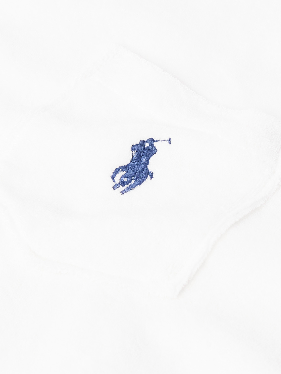 Polo Ralph Lauren Mm Ribbed Collar Straight Hem Polo In White