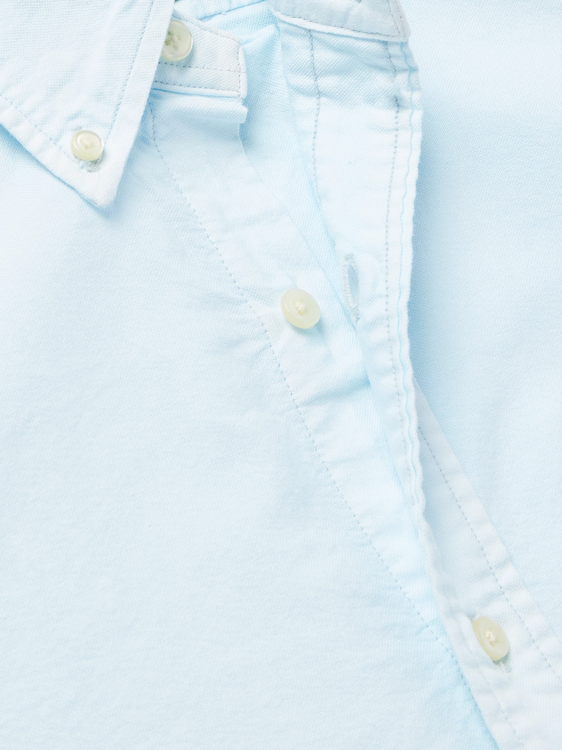 Polo Ralph Lauren Button-down Collar Logo-embroidered Cotton Oxford Shirt In Blue
