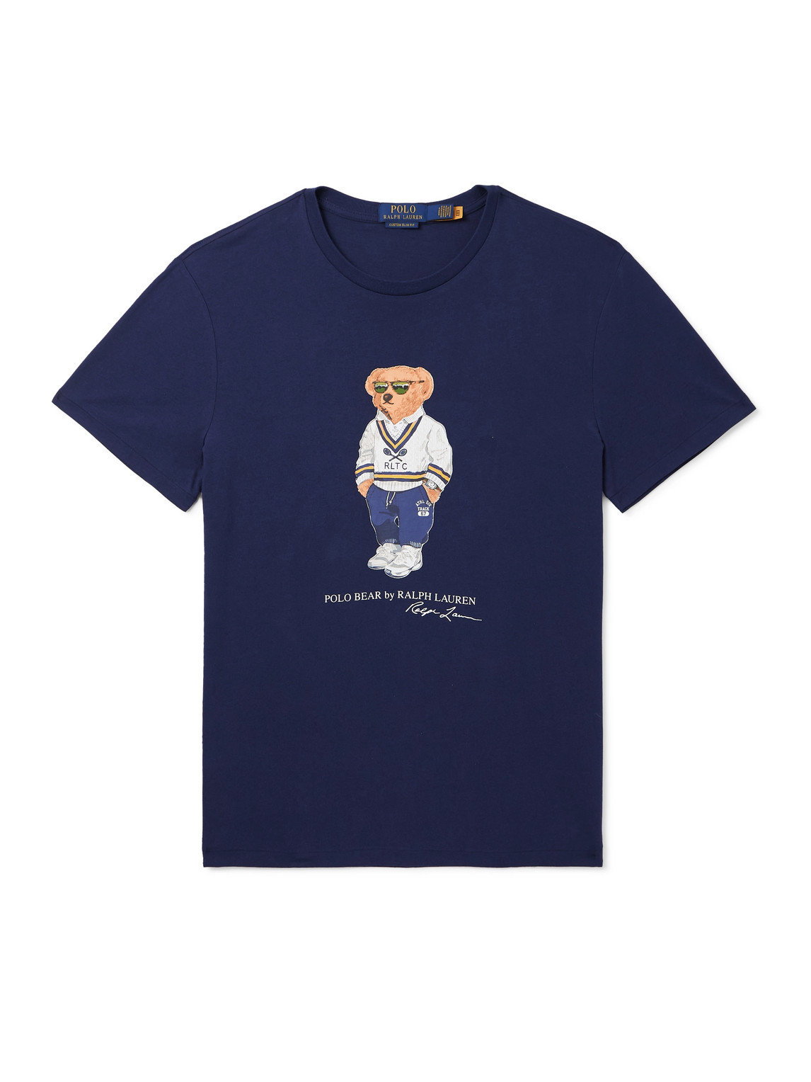 Polo Ralph Lauren Slim-fit Logo-print Cotton-jersey T-shirt In Gray