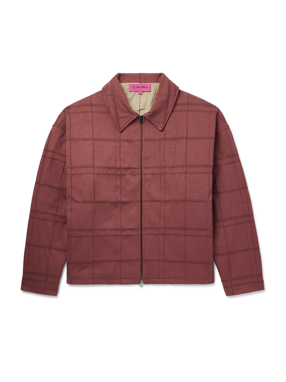 Checked Cotton-Blend Jacquard Jacket