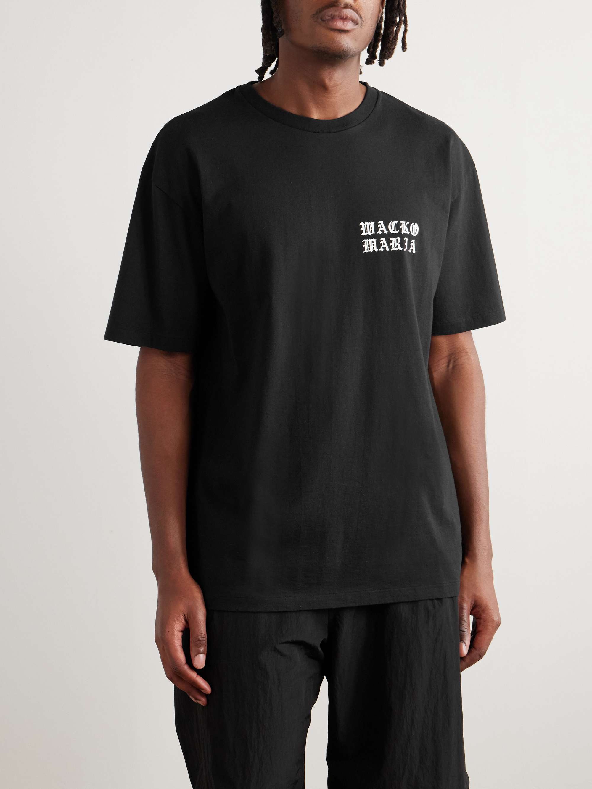 WACKO MARIA Logo-Print Cotton-Jersey T-Shirt for Men | MR PORTER