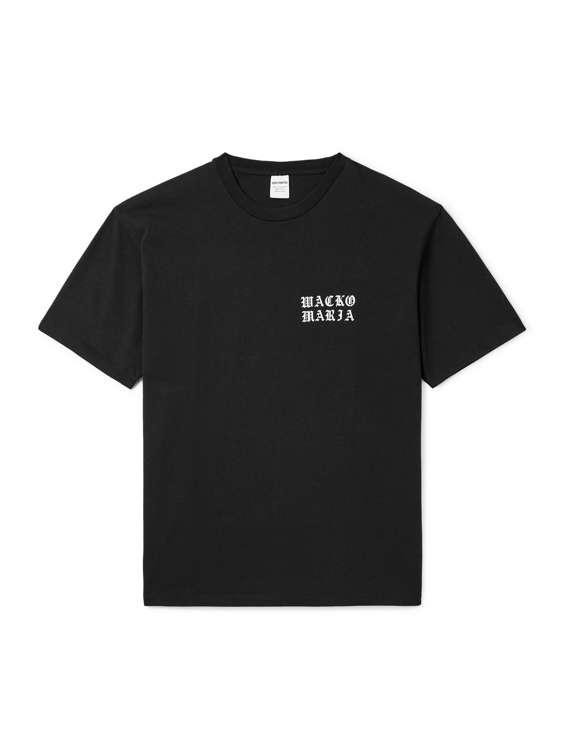 Wacko Maria Logo-print Cotton-jersey T-shirt In Black