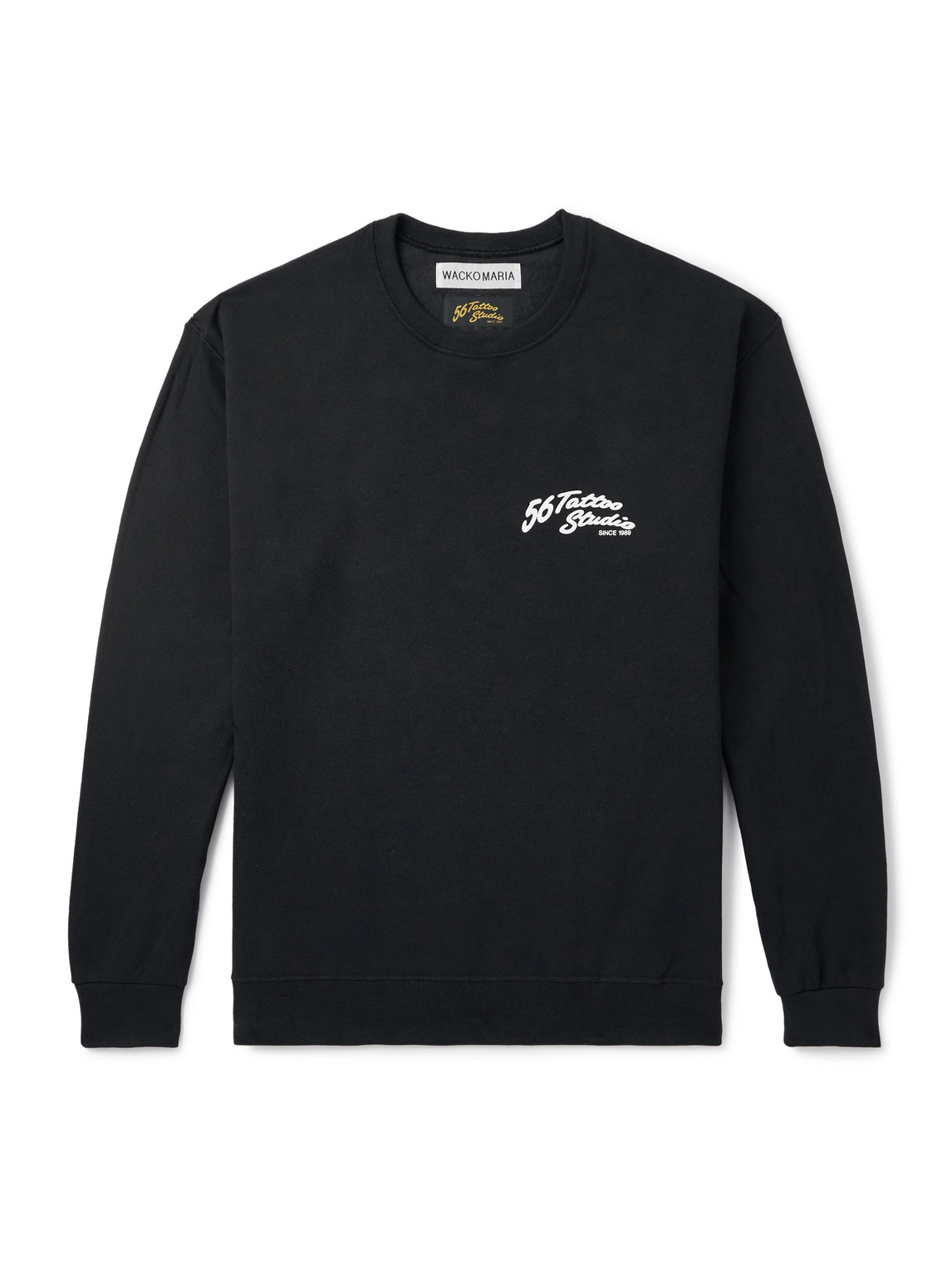 56 Tattoo Studio Printed Cotton-Jersey Sweatshirt