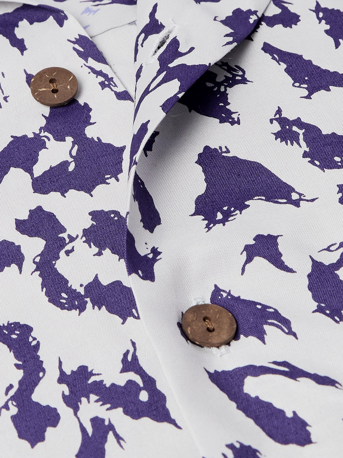 Wacko Maria Convertible-collar Leopard-print Satin-twill Shirt In Gray