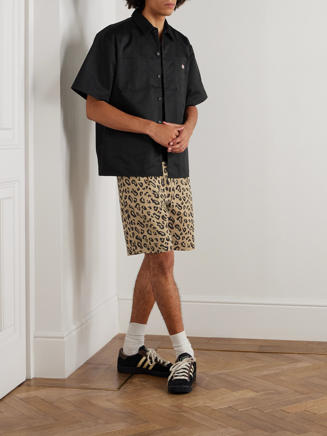 Wacko Maria - Dickies® Straight-Leg Pleated Leopard-Print