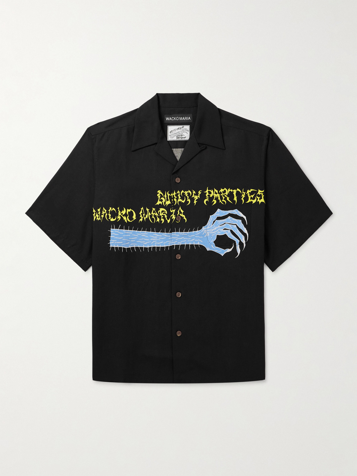 Wacko Maria Men's x Bob Marley Type-1 Hawaiian Shirt Green