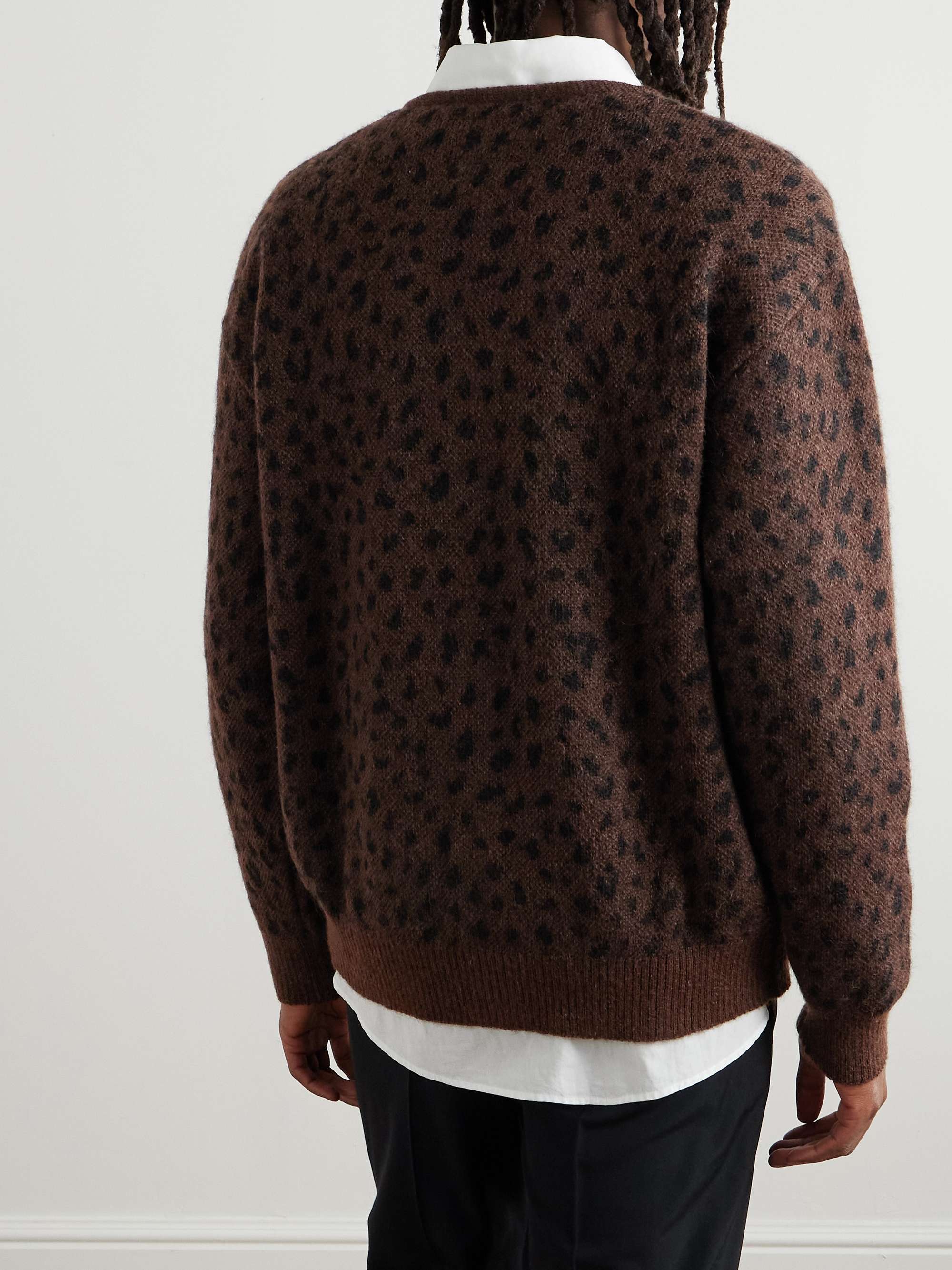 WACKO MARIA Leopard-Print Woven Cardigan for Men | MR PORTER