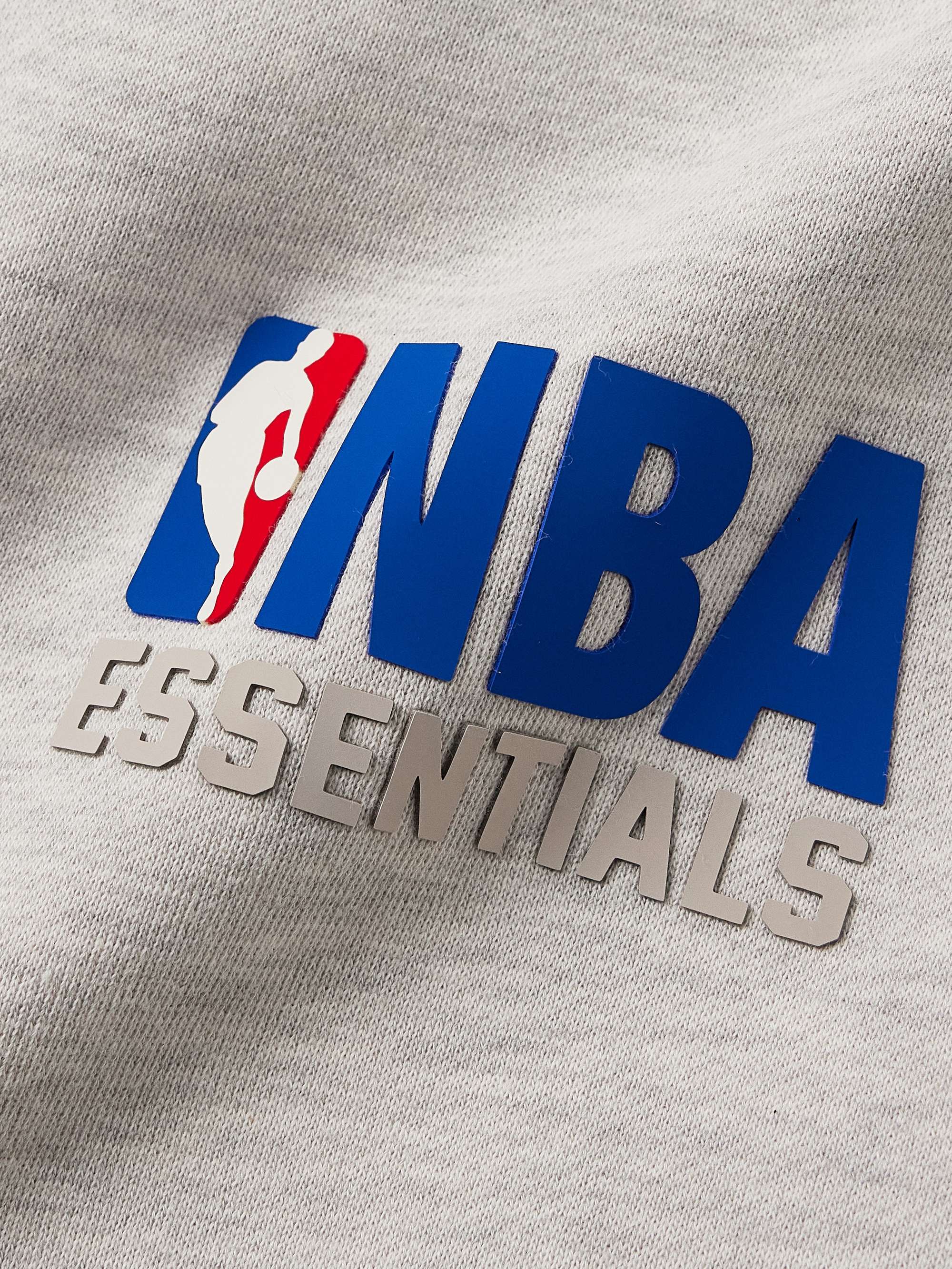 FEAR OF GOD ESSENTIALS + NBA Straight-Leg Appliquéd Cotton FEAR OF GOD ESSENTIALS + NBA Straight-Leg Appliquéd Cotton