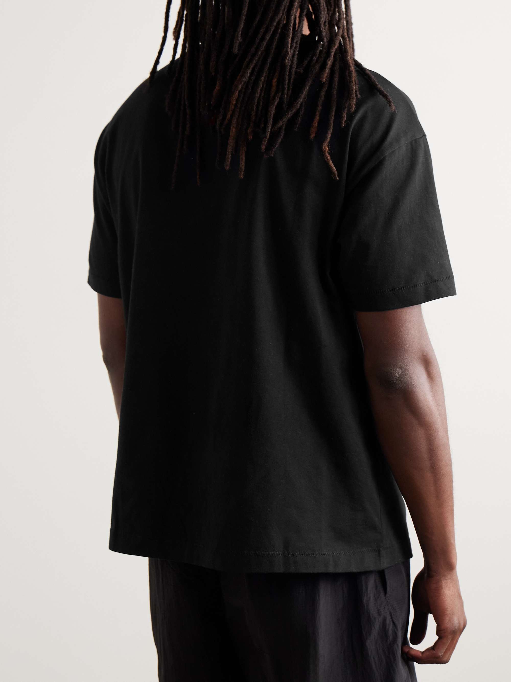 Black + NBA Bulls Appliquéd Cotton-Jersey T-Shirt | FEAR OF