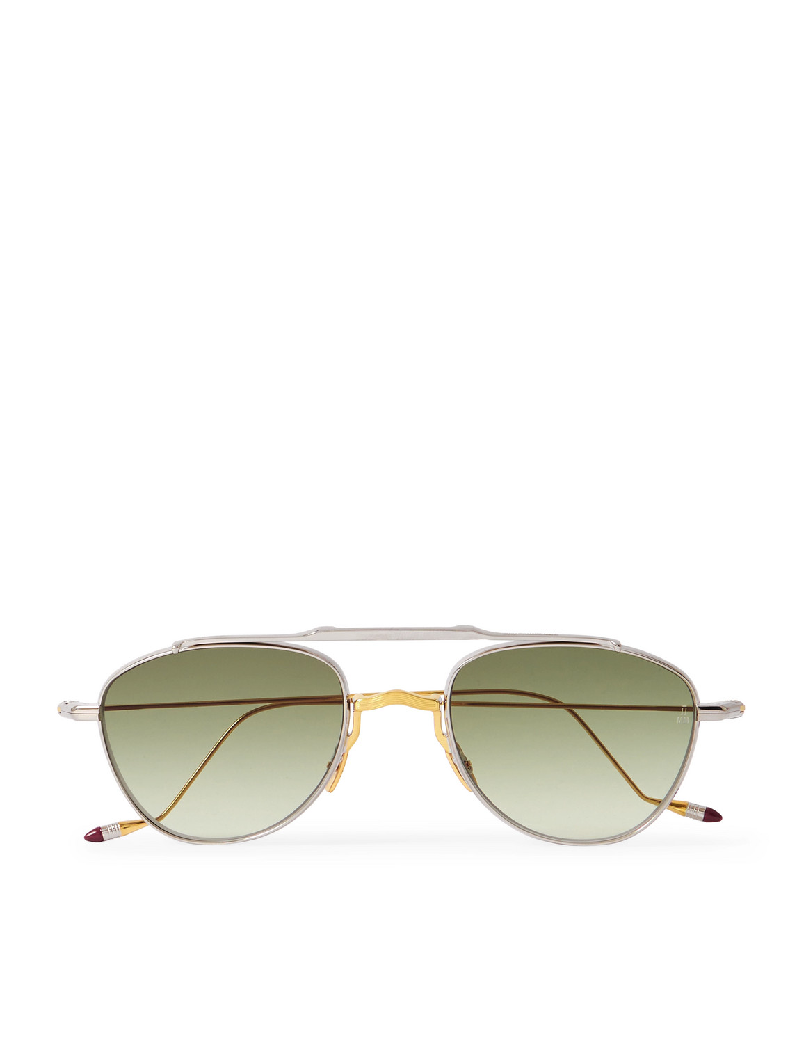 Flynn Aviator-Style Silver- and Gold-Tone Sunglasses