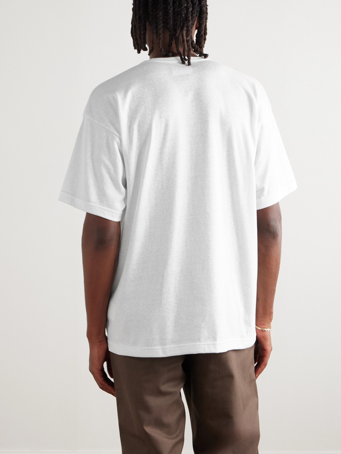 Wtaps Academy 01 Logo-print Cotton-blend Jersey T-shirt In White