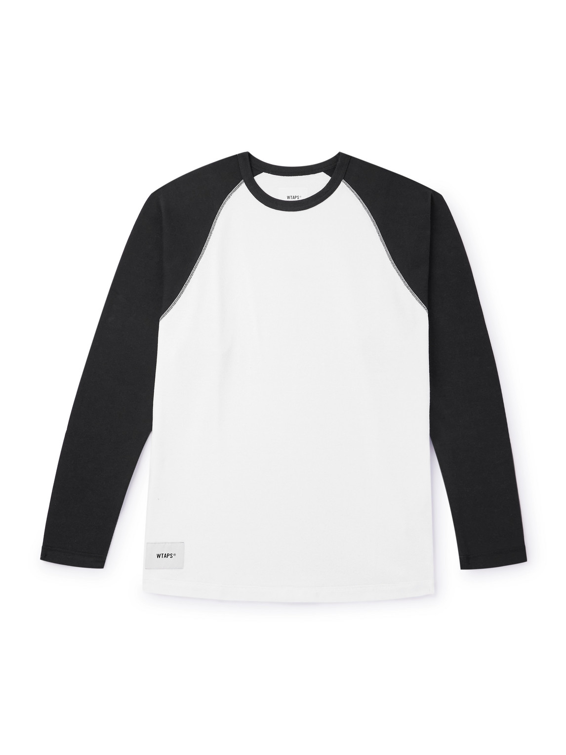 Ian Logo-Appliquéd Two-Tone Cotton-Jersey T-Shirt