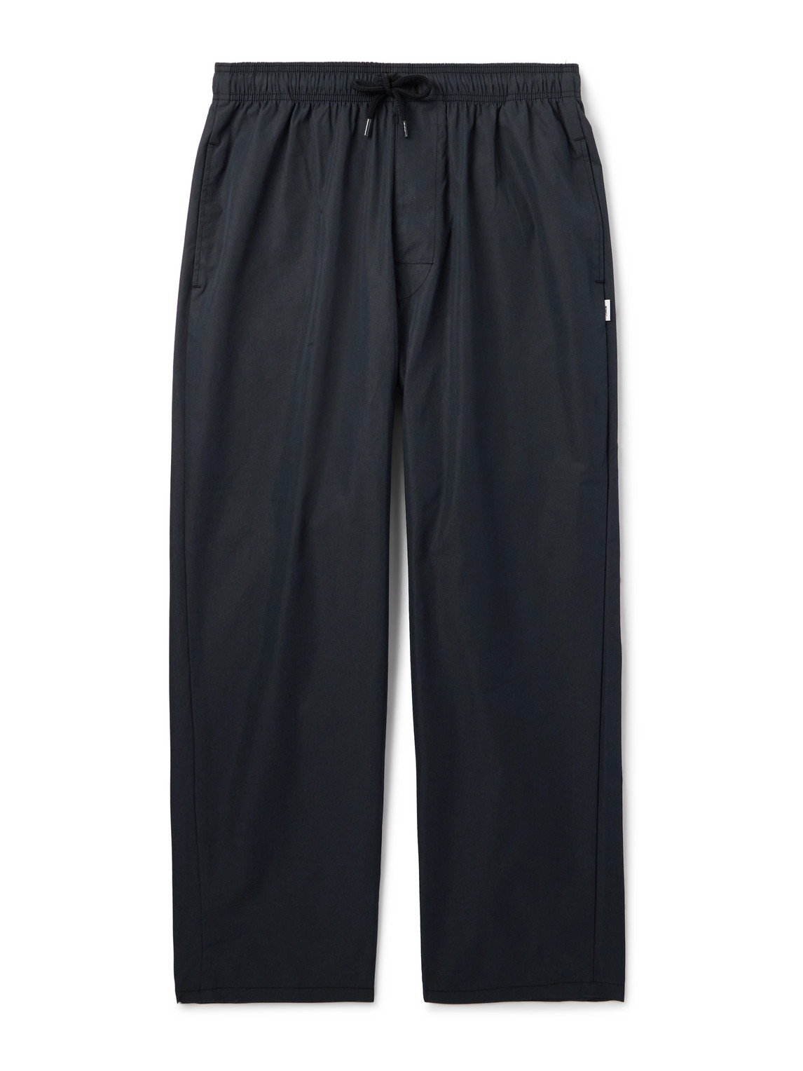 Tapered Cotton-Blend Drawstring Trousers