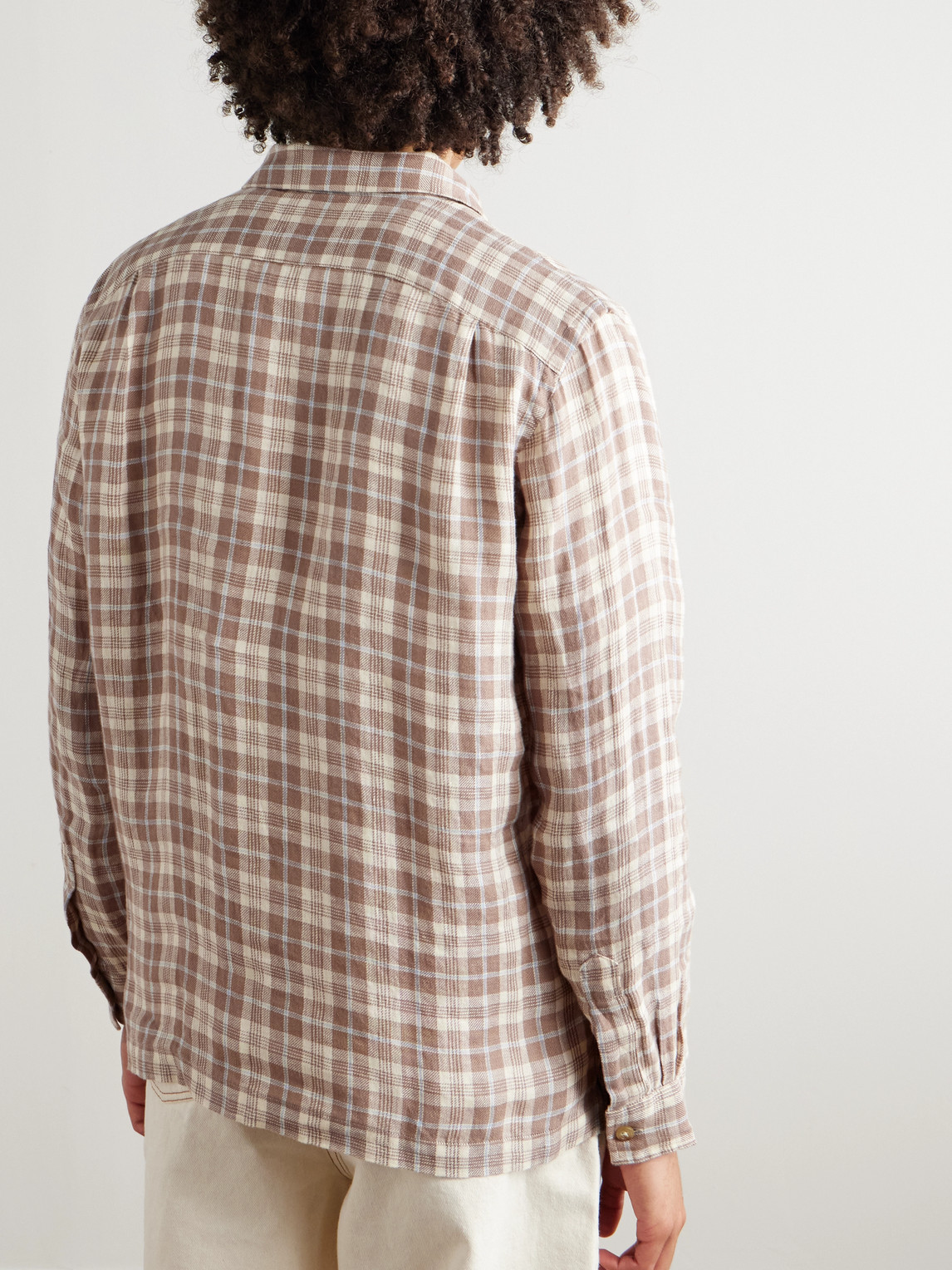 Polo Ralph Lauren Checked Linen Shirt In Multi