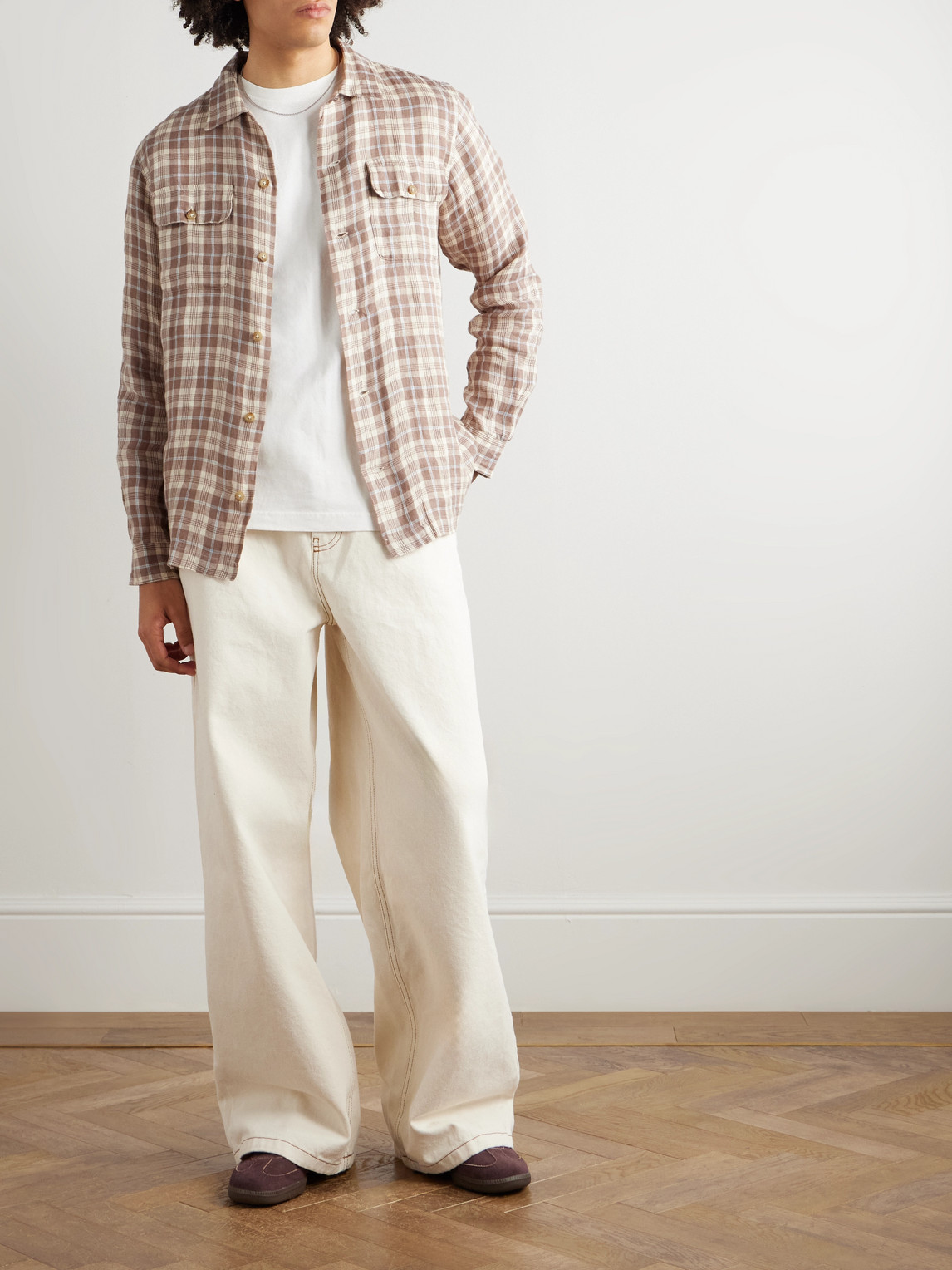 Polo Ralph Lauren Checked Linen Shirt In Multi