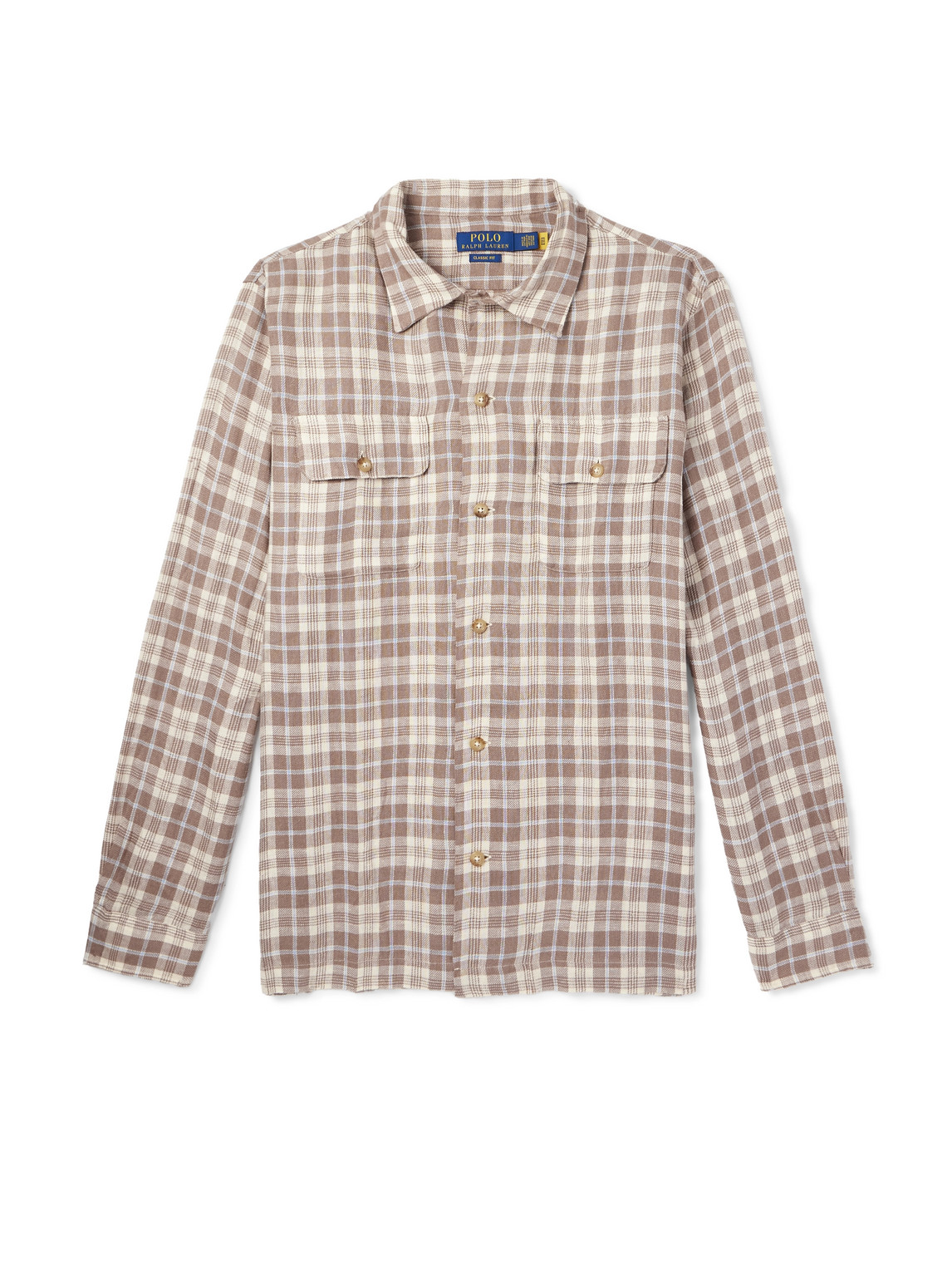 Polo Ralph Lauren Checked Linen Shirt In Multi