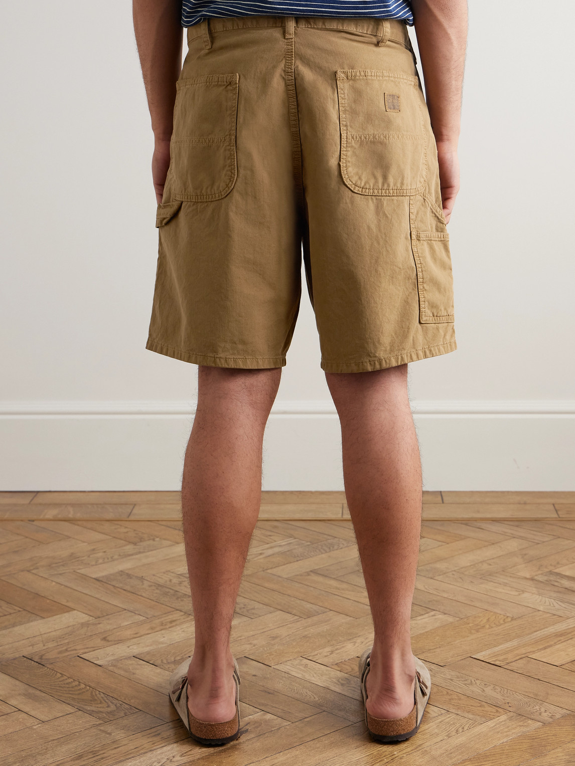 Polo Ralph Lauren Dungarees Straight-leg Cotton-twill Shorts In Brown