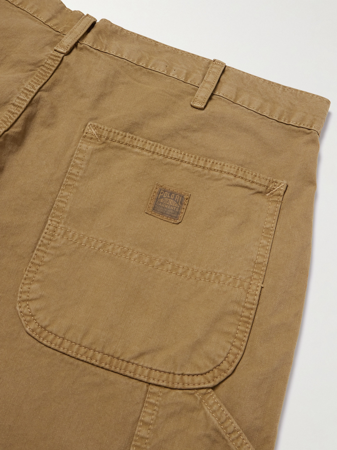 Polo Ralph Lauren Dungarees Straight-leg Cotton-twill Shorts In Brown