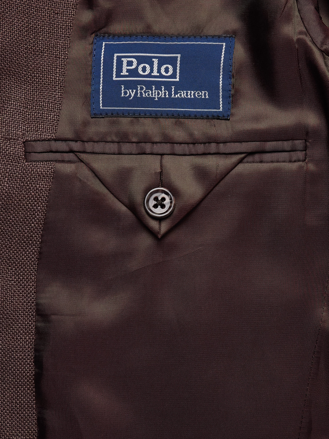 Polo Ralph Lauren Slim-fit Linen Blazer In Brown