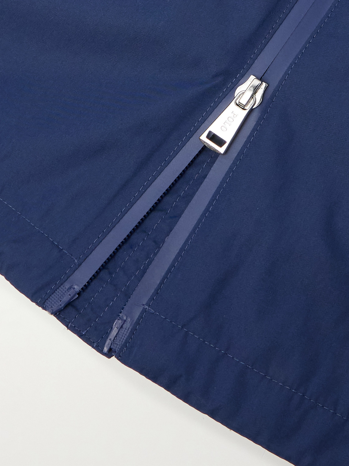 Polo Ralph Lauren Logo-embroidered Shell Hooded Jacket In Blue