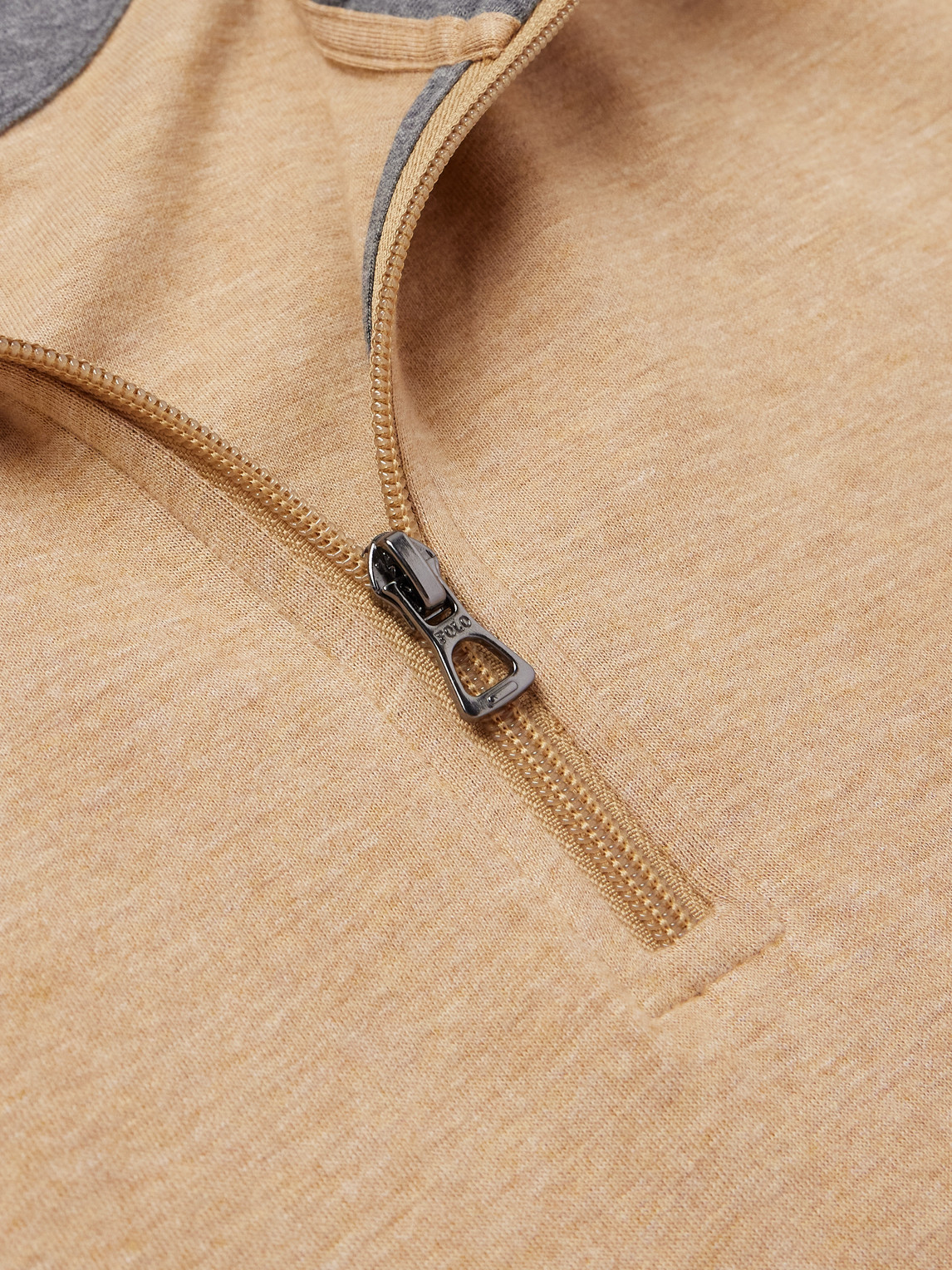 Polo Ralph Lauren Sweatshirt À Col Zippé In Brown