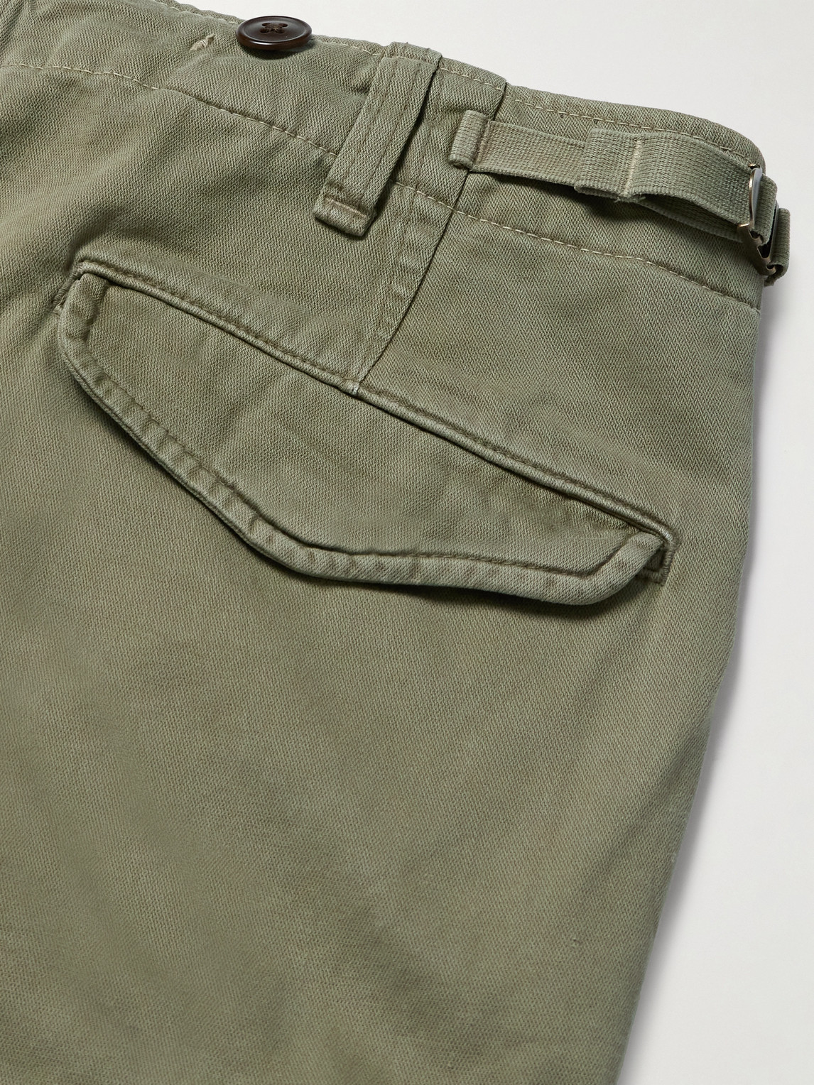 Polo Ralph Lauren Straight-leg Cotton Cargo Trousers In Green