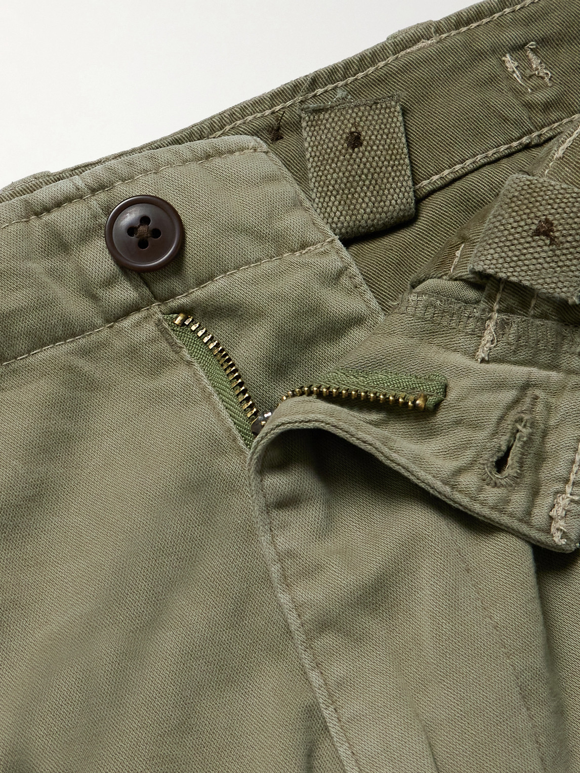 Polo Ralph Lauren Straight-leg Cotton Cargo Trousers In Green