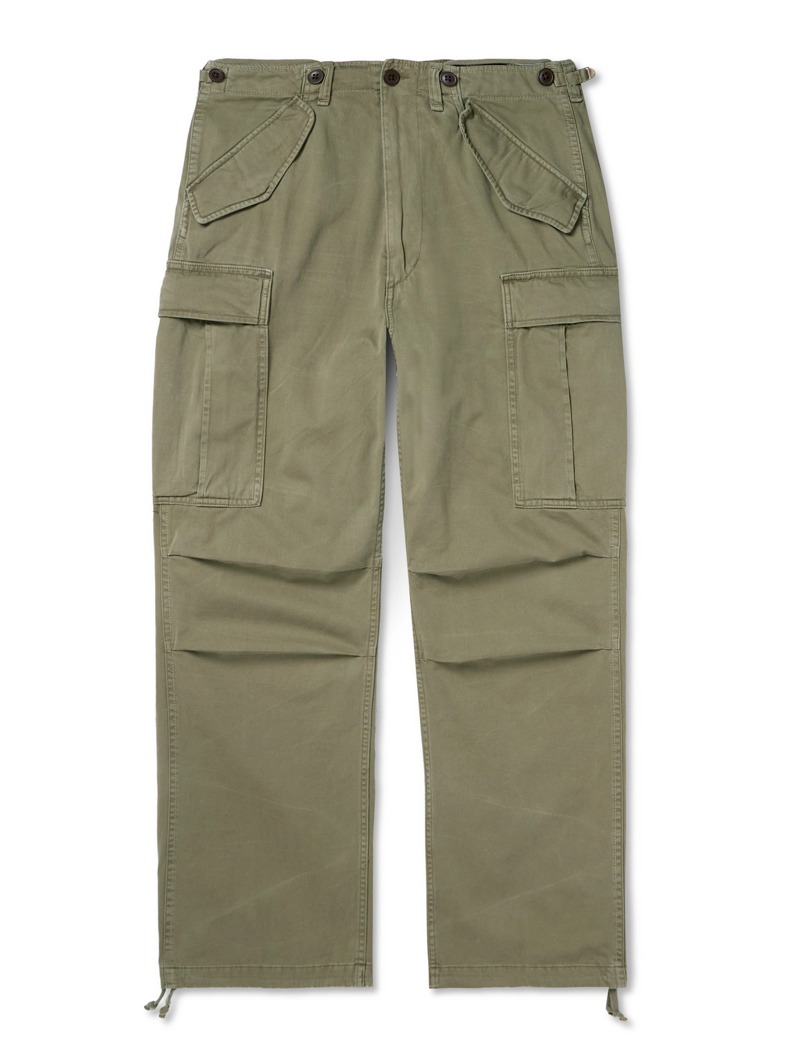 Polo Ralph Lauren Straight-leg Cotton Cargo Trousers In Green