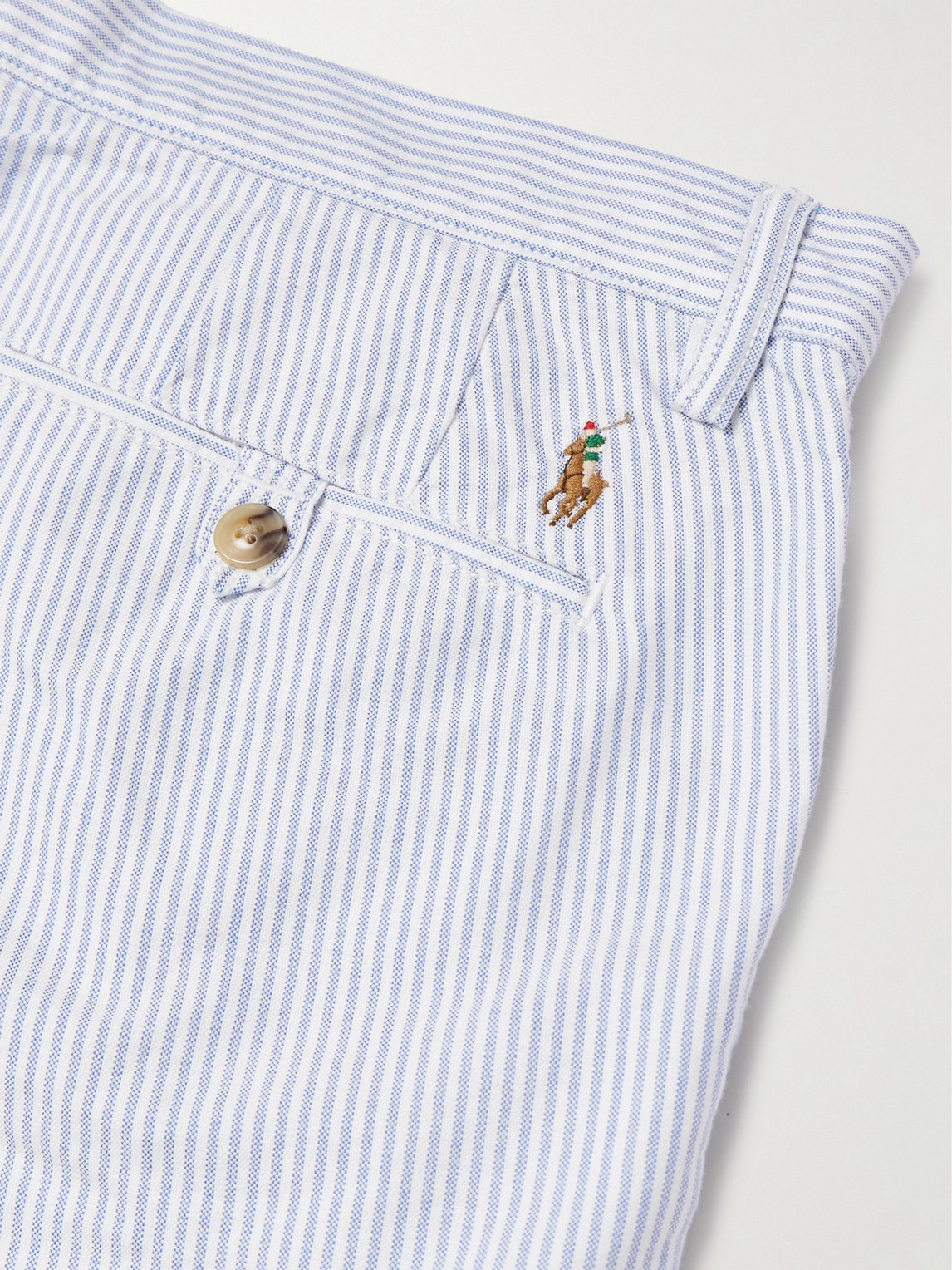 Polo Ralph Lauren Bedford Straight-leg Striped Cotton Oxford Shorts
