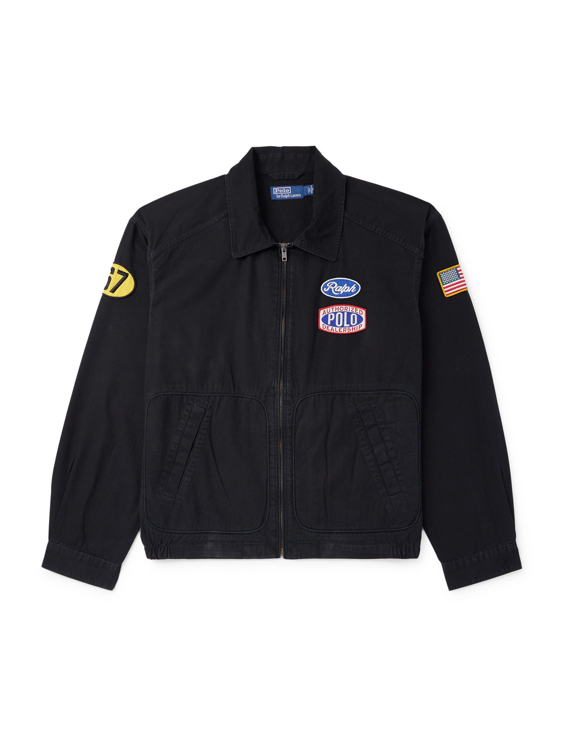 Polo Ralph Lauren Logo-appliquéd Cotton-canvas Bomber Jacket