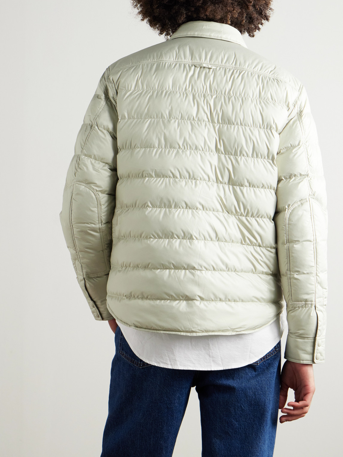 Polo Ralph Lauren Slim-fit Padded Quilted Shell Jacket In Neutral