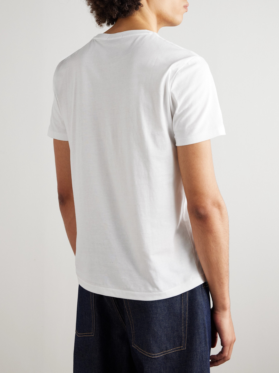 Polo Ralph Lauren White Polo Bear T-shirt Custom Slim-fit