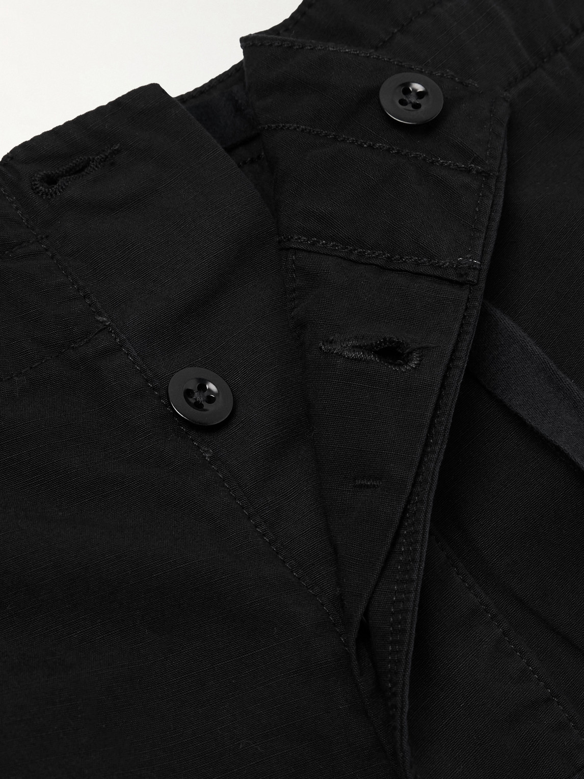 Polo Ralph Lauren Beachcomber Tapered Cotton-canvas Cargo Trousers In Black