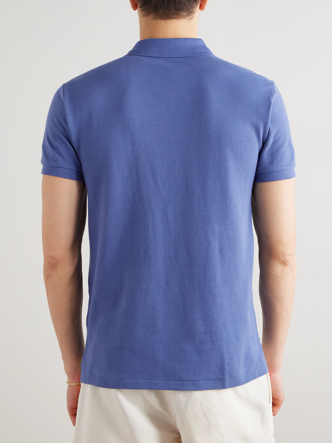 Polo Ralph Lauren Short Sleeve Cotton Polo Shirt In Blue